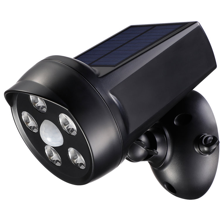TORCHSTAR Dummy CCTV Camera, IP65 Waterproof 1Watt LED Solar Power Dusk to Dawn Battery